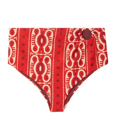 Johanna Ortiz Embellished Bikini Briefs In Multi