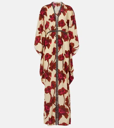 JOHANNA ORTIZ EMBELLISHED SILK MAXI DRESS