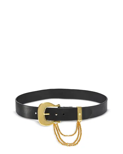 Johanna Ortiz Embers Of Elegance Leather Belt In Black