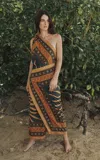 Johanna Ortiz Embracing Courage Printed Cotton Midi Dress In Multi