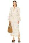 Johanna Ortiz Embroidered Cotton Wild Savannah Tunic Dress