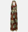 Johanna Ortiz Song Of The Condor Silk Maxi Dress In Multicoloured