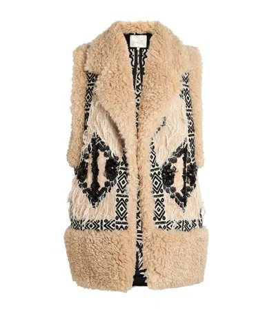 Johanna Ortiz Embroidered Salty Air Gilet In Brown