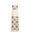 Johanna Ortiz Tributaries Palm-tree Embroidered Cut-out Maxi Dress In White