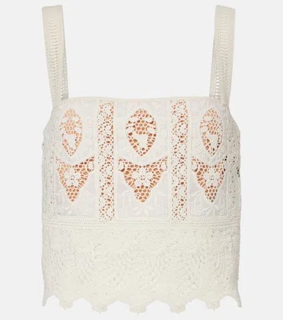 JOHANNA ORTIZ EMBROIDERED VOILE TOP