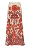 Johanna Ortiz Encanto De Isla Ankle Skirt In Multi