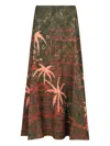 Johanna Ortiz Encanto De Isla Printed Maxi Skirt In Green