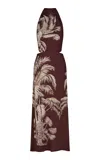 Johanna Ortiz Encanto Invernal Maxi Dress In Brown