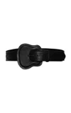 Johanna Ortiz Enchanting Energy Leather Belt In Black