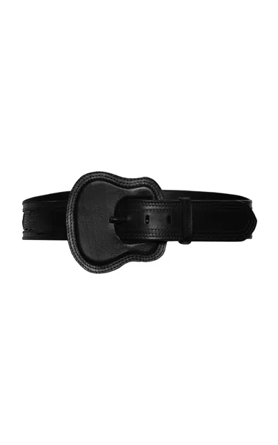 Johanna Ortiz Enchanting Energy Leather Belt In Black