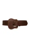 Johanna Ortiz Enchanting Energy Leather Belt In Brown