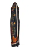 Johanna Ortiz Womens Enigma De Seda Criss-cross-halterneck Silk Top Tropialy Meets Indian In Print