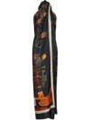 Johanna Ortiz Womens Enigma De Seda Criss-cross-halterneck Silk Top Tropialy Meets Indian In 蓝色