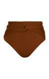 Johanna Ortiz Entorche Del Mar Side-tie Bikini Bottom In Neutral