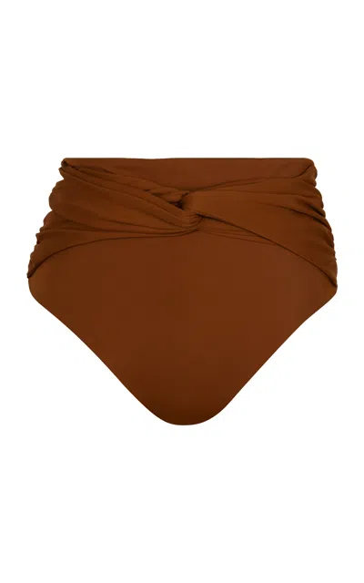 Johanna Ortiz Entorche Del Mar Side-tie Bikini Bottom In Neutral