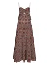 Johanna Ortiz Entre Flechas Embroidered-details Maxi Dress In Multi