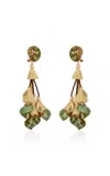 Johanna Ortiz Espiral Sagrado Natural Shell Earrings In Green