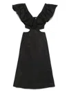 Johanna Ortiz Eternal Jungle Maxi Dress In Black