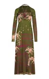 Johanna Ortiz Eternal Tropical Maxi Dress In Green