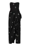 Johanna Ortiz Ethereal Beat Cotton Maxi Dress In Black