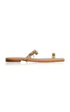 Johanna Ortiz Ethereal Waves Leather Sandals