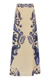 Johanna Ortiz Everywhere Silk Maxi Skirt In Nude