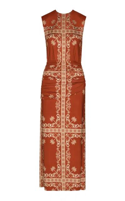 JOHANNA ORTIZ EXISTENCIA SIMBÓLICA RUCHED JERSEY MAXI DRESS
