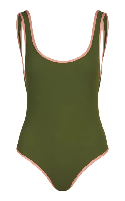 Johanna Ortiz Explorer One-piece Swimsuit In Green