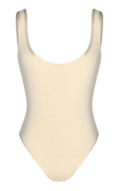 Johanna Ortiz Explorer One-piece Swimsuit In Off-white