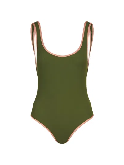 Johanna Ortiz Isola One-piece Swimsuit In Green