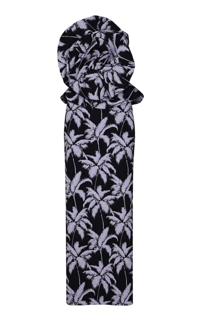 Johanna Ortiz Fairy Tale Ruffled Cotton-blend Maxi Dress In Multi