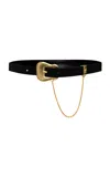Johanna Ortiz Fate's Dance Leather Belt In Black