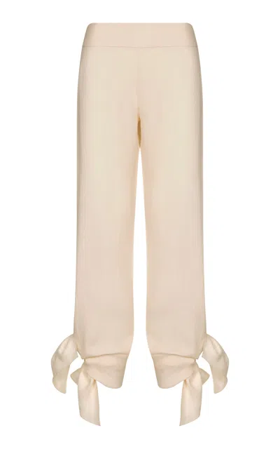 Johanna Ortiz Femininity Dramatic Linen Pants In Multi