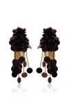 Johanna Ortiz Flirtatious Airs Paillettes Drop Earrings In Brown
