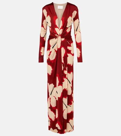 JOHANNA ORTIZ FLORAL JERSEY MAXI DRESS