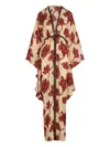 Johanna Ortiz Hear The Wind Sing Crystal-embellished Floral-print Silk Crepe De Chine Maxi Dress In Multi
