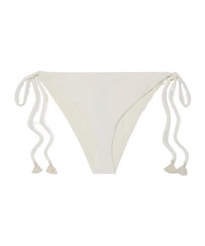 Johanna Ortiz Fringed Bikini Bottoms In Brown