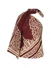 Johanna Ortiz Frontier Poem One-shoulder Top In Burgundy