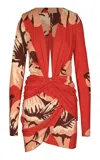 Johanna Ortiz Gangaway Mini Dress In Red