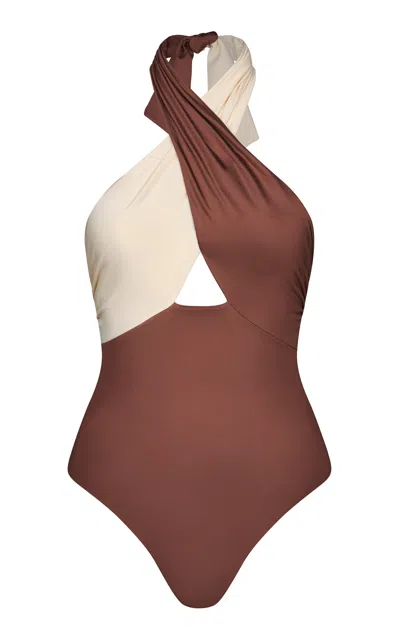 Johanna Ortiz Ginger Spice One-piece Swimsuit In Brown