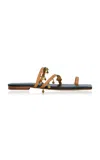 Johanna Ortiz Glimmering Shores Leather Sandals