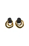 Johanna Ortiz God Of The Sun Statement Earrings In Black