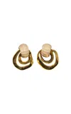Johanna Ortiz God Of The Sun Statement Earrings In White