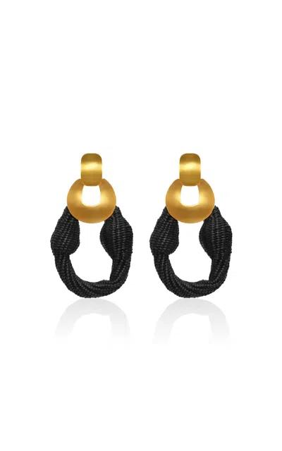 Johanna Ortiz Gods & Goddesses Statement Earrings In Black