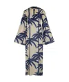 Johanna Ortiz Sotaviento Printed Cotton Midi Dress In Nude