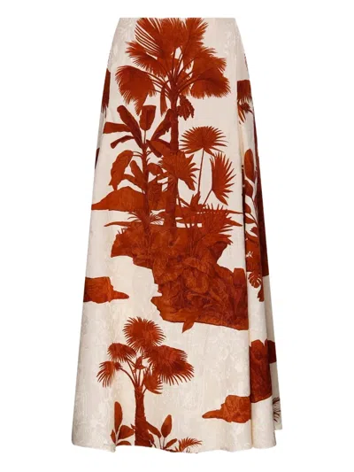 JOHANNA ORTIZ GRAPHIC-PRINT SKIRT