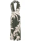 Johanna Ortiz Oceanic Mantra Midi Dress In Green