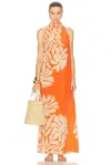 Johanna Ortiz Guitar Joy Maxi Dress In Orange