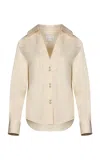 Johanna Ortiz Hacia Puerto Cotton Poplin Shirt In Off-white