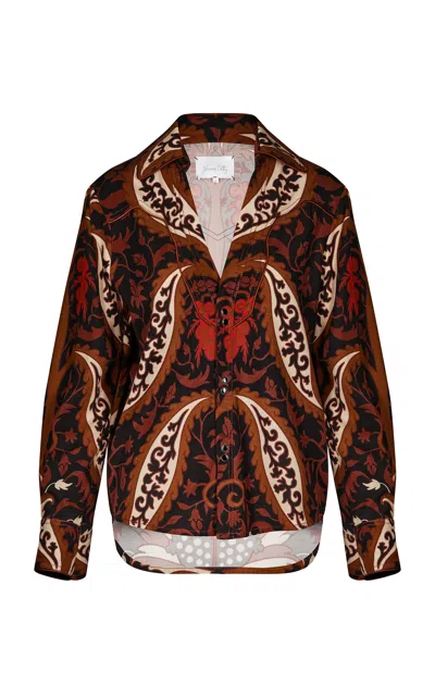 Johanna Ortiz Hacia Puerto Twill Shirt In Multi